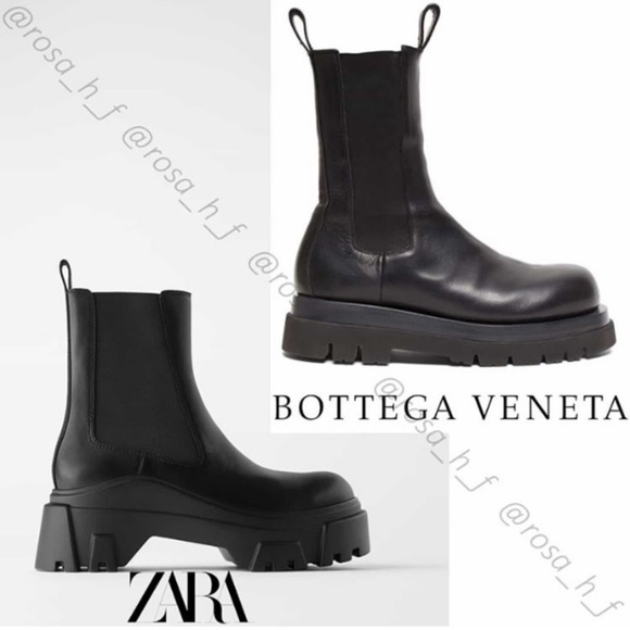 Zara vegan leather chunky lug sole boots - Picture 12 of 12
